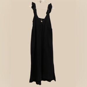 Black Magaschoni Gauze Maxi Sundress